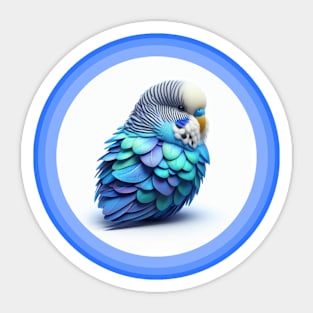 Budgie. Sticker